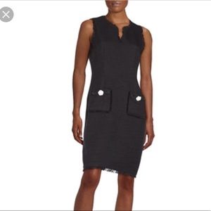 Sleeveless Tweed shift dress